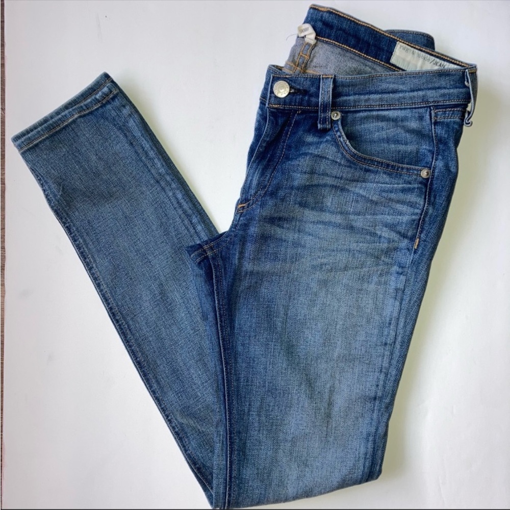 Rag & Bone Skinny Jeans Monument Wash Sz 27
